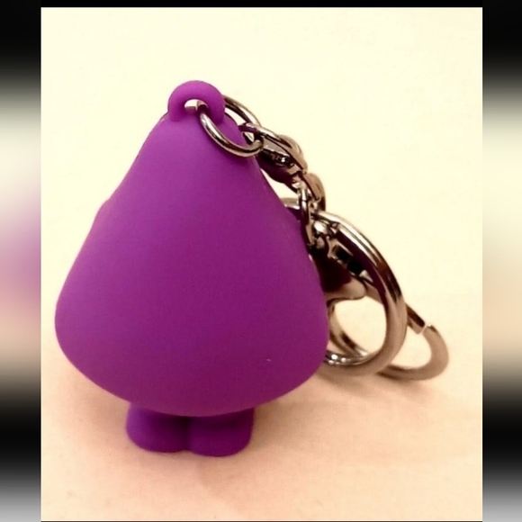 McDonald's Restaurants Purple Grimace Fast Food Employee Key Chain NOS New - Picture 4 of 5
